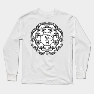 Letter H - ASL Langue des signes américaine Long Sleeve T-Shirt